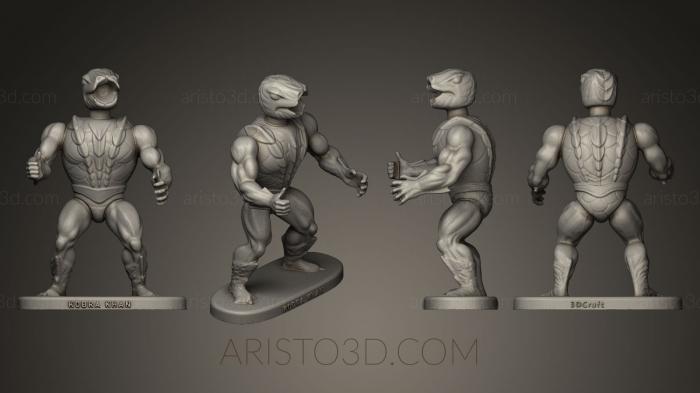 Figurines heroes, monsters and demons (STKM_0254) 3D model for CNC machine